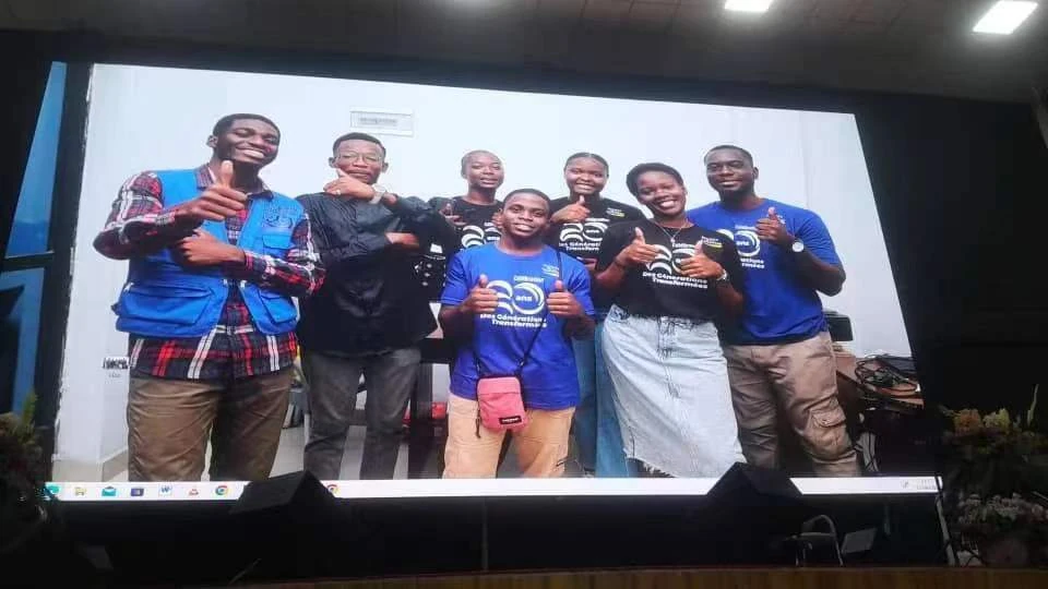TLP3.9 Indoor · 10 × 5 m display in DR Congo