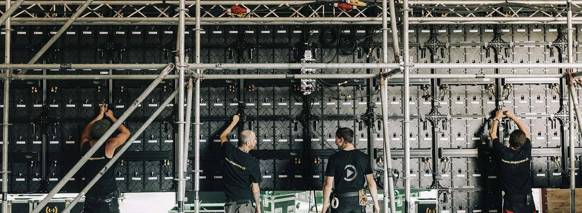 XL3 · stage screen rear installation in Switzerland